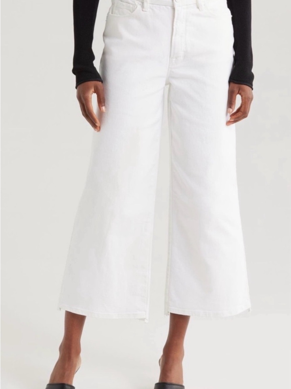 Good American Good Morning ain’t Palazzo White Jeans